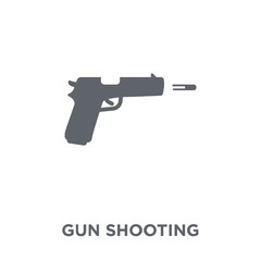 gun shooting icon from Army collection.