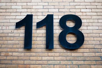 House numbers from France, Belguim, Sweden, Denmark, Finland and St Petersburg