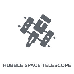 Hubble space telescope icon from Astronomy collection.