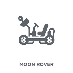Fototapeta na wymiar Moon rover icon from Astronomy collection.
