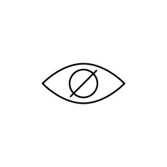 blindness icon. Element of eye care icon for mobile concept and web apps. Thin lin blindness icon can be used for web and mobile