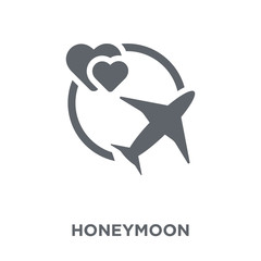 Honeymoon icon from Wedding and love collection.