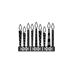 hanukkah candles icon. Element of hanukkah icon for mobile concept and web apps. Detailed hanukkah candles icon can be used for web and mobile