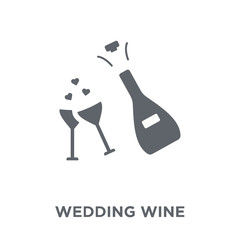 wedding Wine icon from Wedding and love collection.