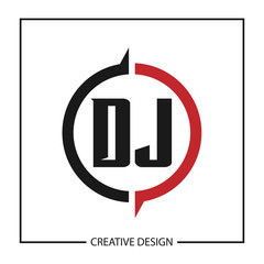 Initial Letter DJ Logo Template Design