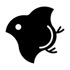 ベクター　ちどり　正月　アイコン