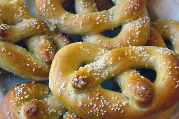 Philadelphia Soft Pretzels Hot From the Oven - obrazy, fototapety, plakaty