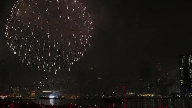 Timelapse of fireworks on 4th of July
