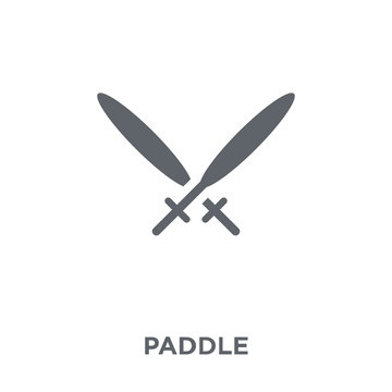 Paddle icon from Camping collection.