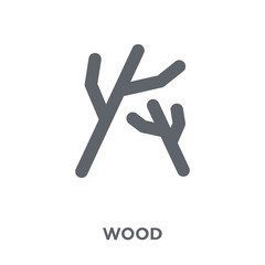 Wood icon from Camping collection.