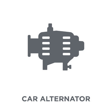 Car Alternator Icon From Car Parts Collection.