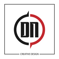 Initial Letter DN Logo Template Design