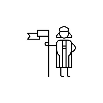 recommend clip art: Christopher Columbus, Spanish icon. Element of people in travel line icon. Thin line icon for website design and development, app development. Premium icon
