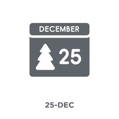 25-Dec icon from Christmas collection.