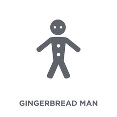 Gingerbread man icon from Christmas collection.