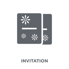 Invitation icon from Christmas collection.