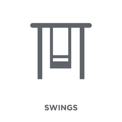 Swings icon from Circus collection.
