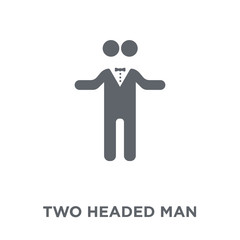 Two headed man icon from Circus collection.