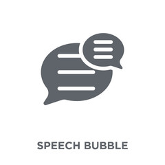 Speech bubble icon from Communication collection.