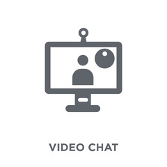 Video chat icon from Communication collection.