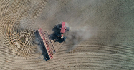 Tractor on a farm field