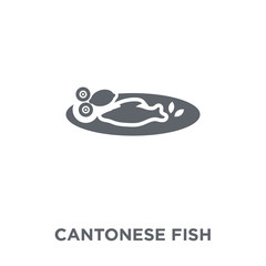 Cantonese Fish icon from Chinese Food collection.