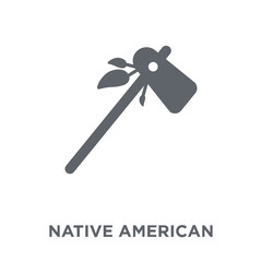 Native American Tomahawk icon from American Indigenous Signals collection.