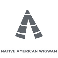 Native American Wigwam icon from American Indigenous Signals collection.