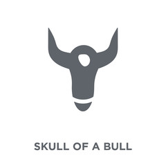 Skull of a Bull icon from American Indigenous Signals collection.