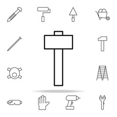 hammer icon. construction icons universal set for web and mobile