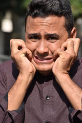 Handsome Male Under Stress