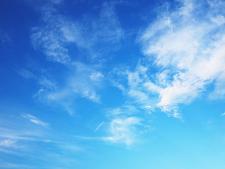 Blue sky and white cloud