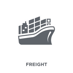 Naklejka premium Freight icon from Delivery and logistic collection.