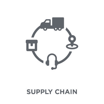 Supply chain icon from Delivery and logistic collection.