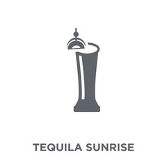 Tequila sunrise icon from Drinks collection.