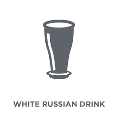 White Russian drink icon from Drinks collection.