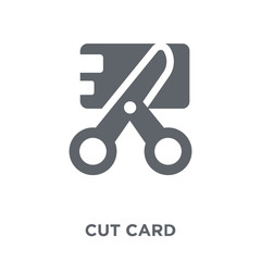 Cut card icon from  collection.