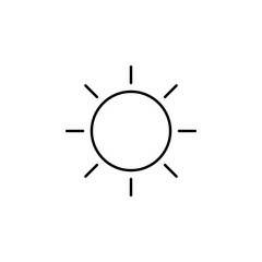 brightness icon. Element of simple web icon. Thin line icon for website design and development, app development. Premium icon