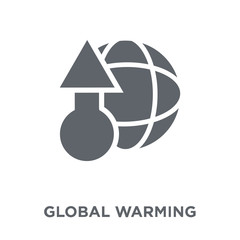 Global warming icon from Ecology collection.
