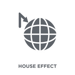 Greenhouse effect icon from Ecology collection.