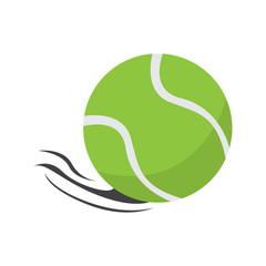 Isolated tennis ball with an effect. Vector illustration design