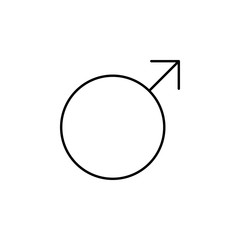 male icon. Element of simple web icon. Thin line icon for website design and development, app development. Premium icon