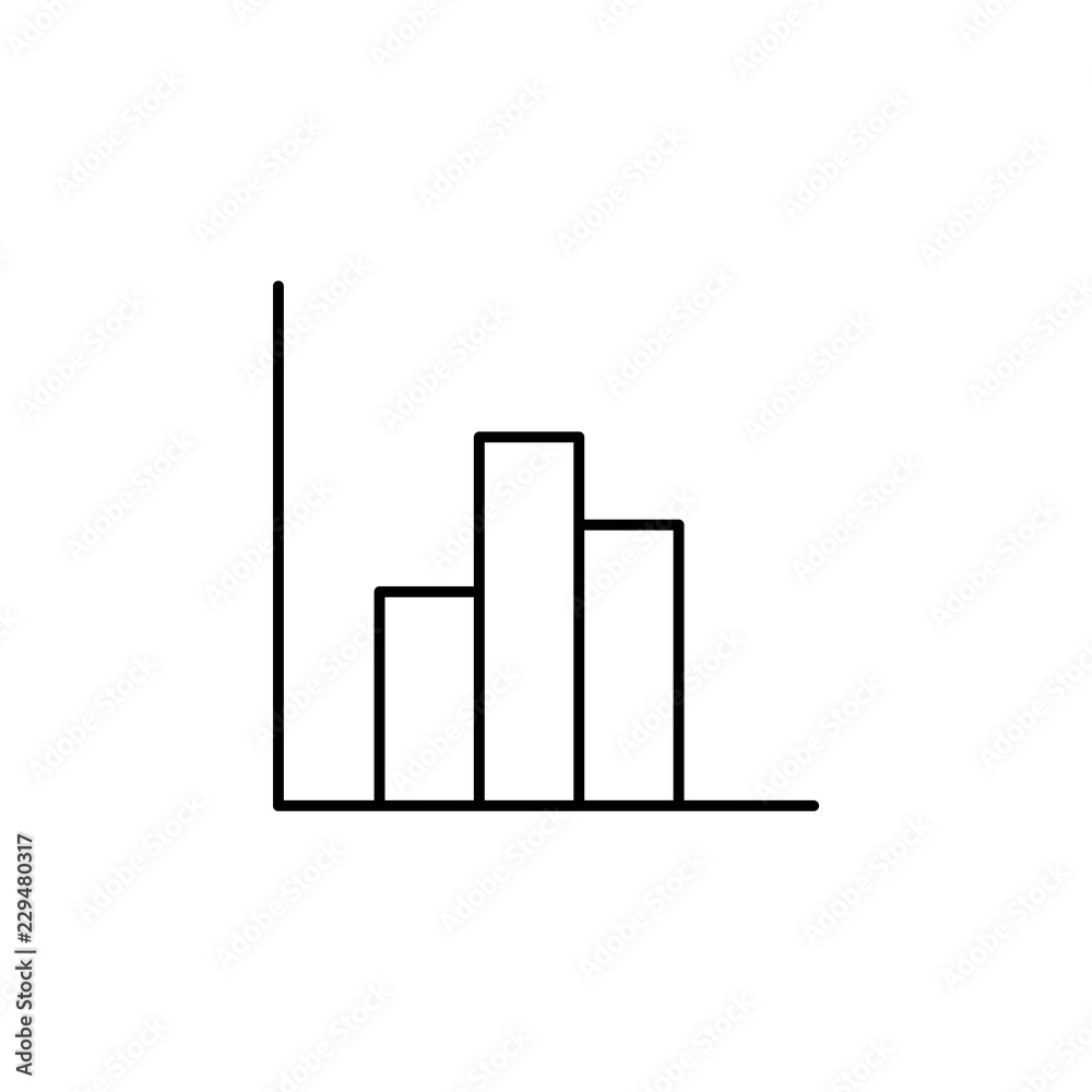 Poster statistics icon. element of simple web icon. thin line icon for website design and development, app 