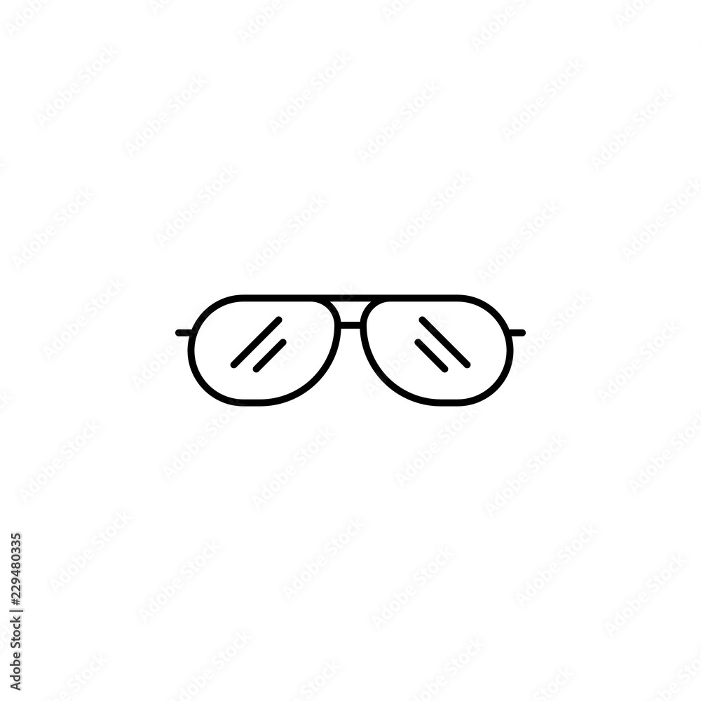 Poster sunglasses icon. element of simple web icon. thin line icon for website design and development, app 