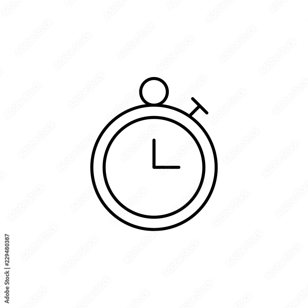 Poster timer icon. element of simple web icon. thin line icon for website design and development, app devel