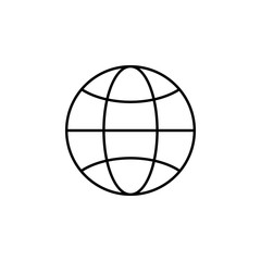 world icon. Element of simple web icon. Thin line icon for website design and development, app development. Premium icon