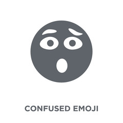 Confused emoji icon from Emoji collection.