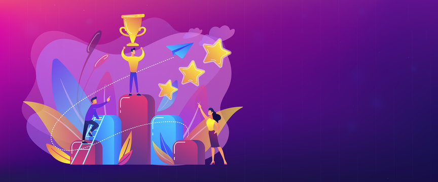 Key to success concept banner header.