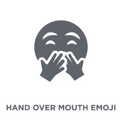 Hand Over Mouth emoji icon from Emoji collection.