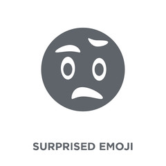Fototapeta premium Surprised emoji icon from Emoji collection.